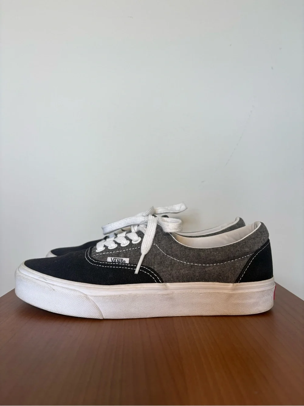 Vans Era Chambray Black and Grey Sneakers US Women's shoe size 8.5